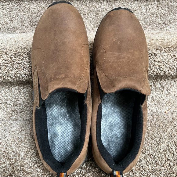 Merrell Men\'s Brown Jungle Closed Toe Leather Mules. main image 5